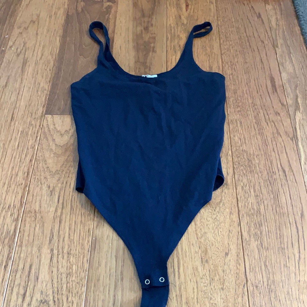 garage navy bodysuit